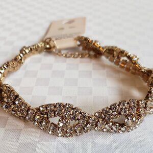 Braided Rhinestone bracelet - NWT